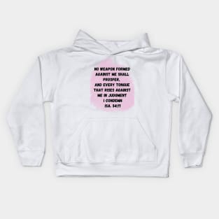 Isaiah 54:17 Kids Hoodie